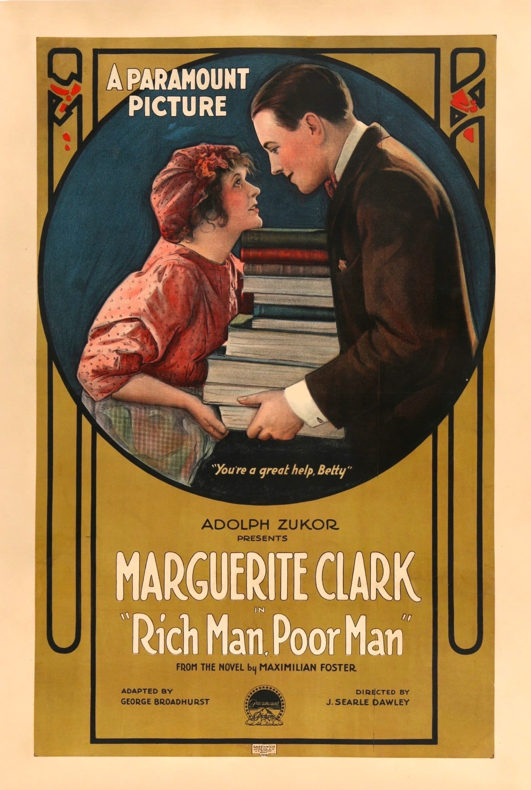 Rich Man, Poor Man poster – Cult Cinema