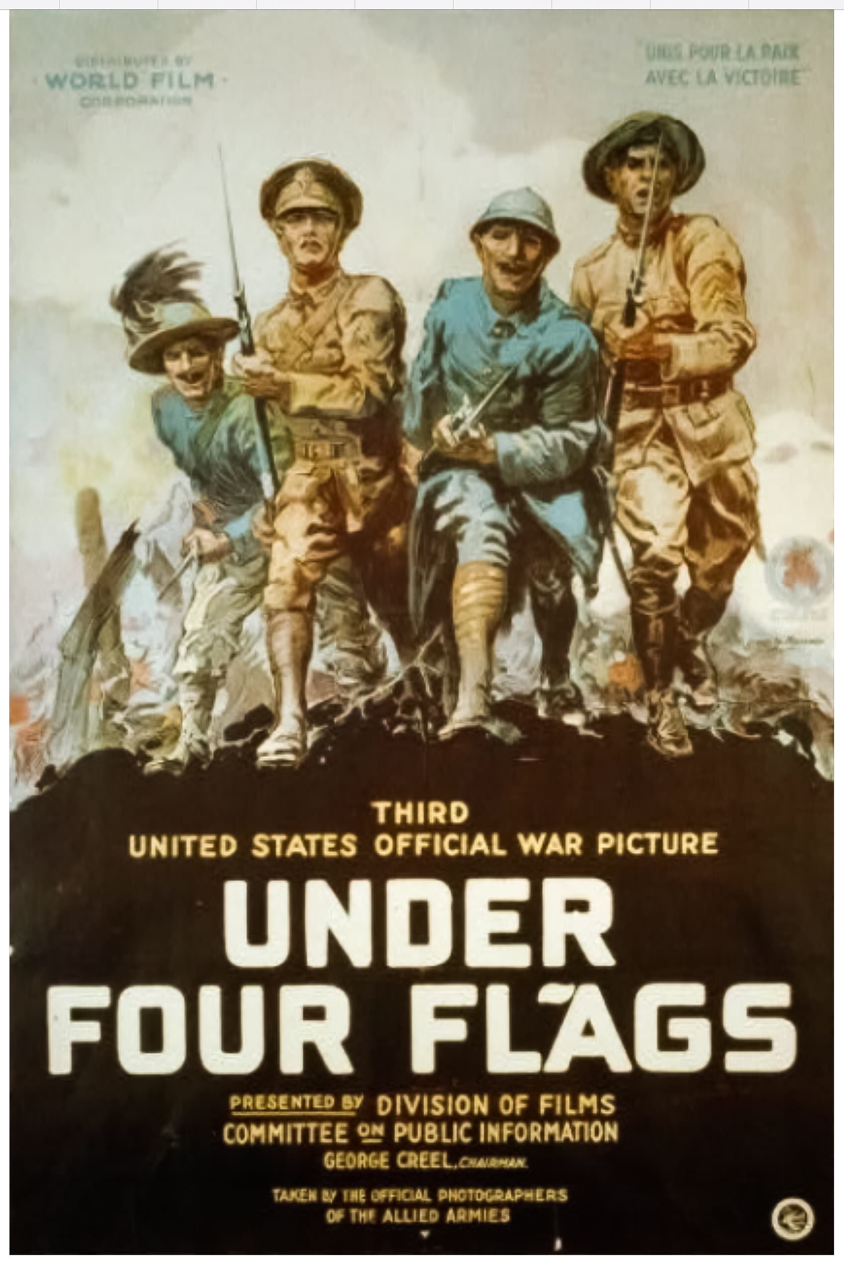 Under Four Flags (1918) film backdrop