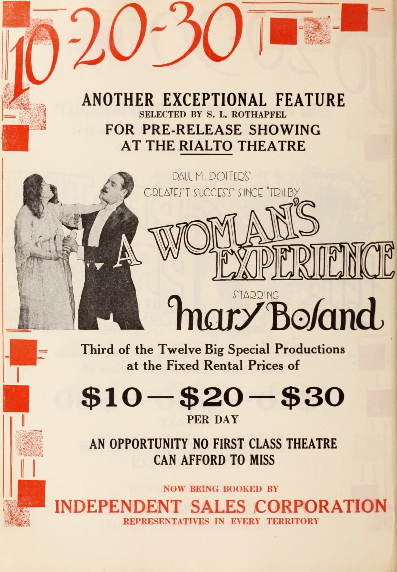 A Woman's Experience (1918) film backdrop