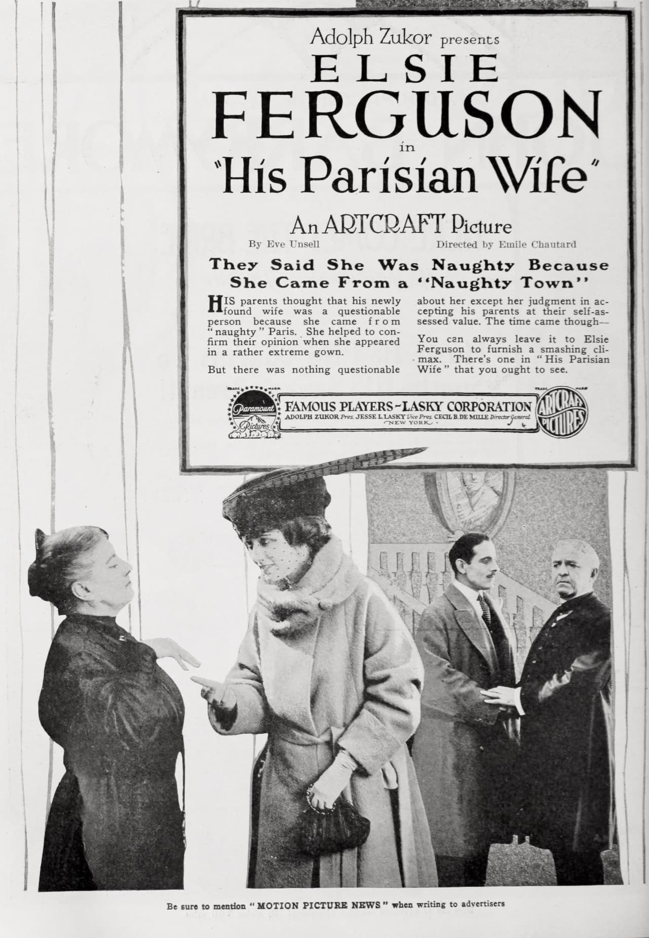 His Parisian Wife poster
