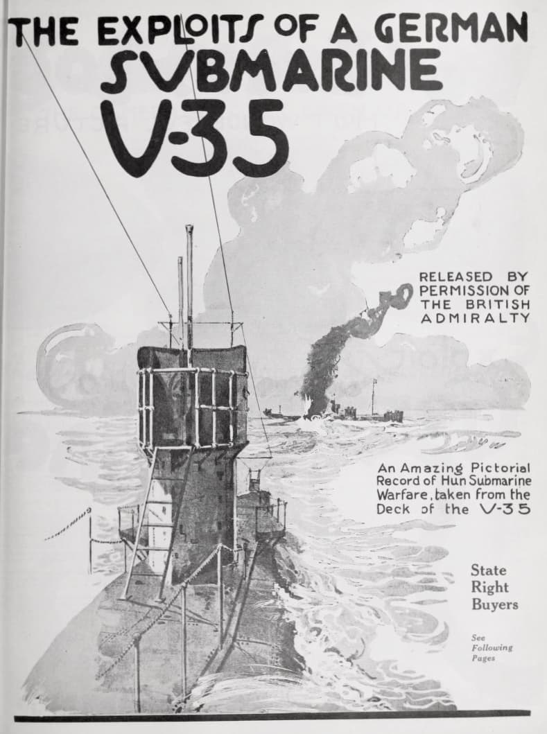 The Log of the U-35 (1919) film backdrop