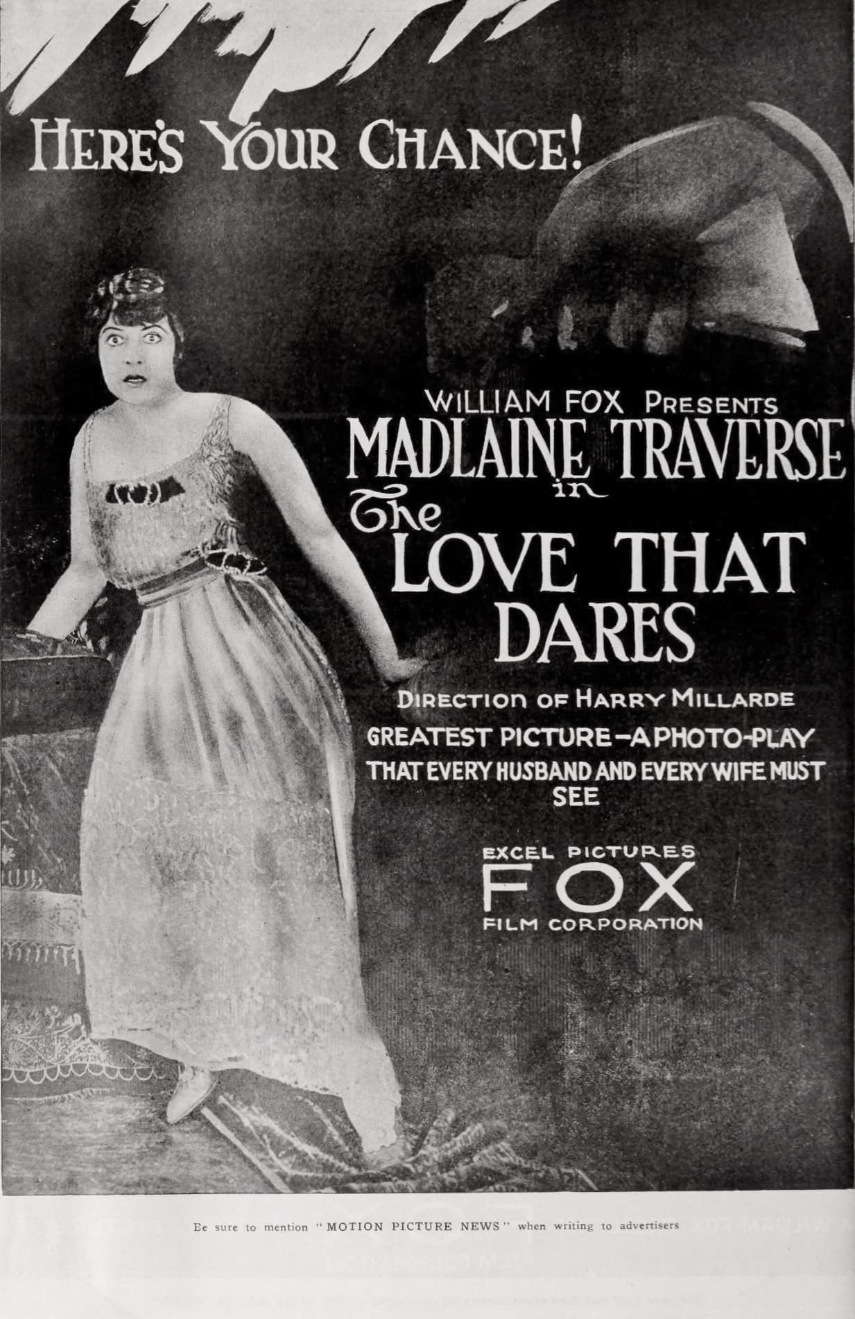 The Love That Dares (1919) film backdrop