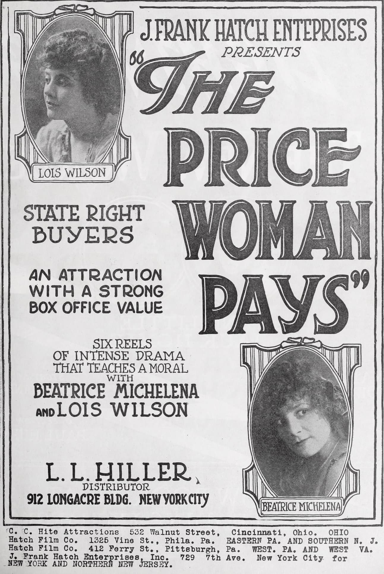 The Price Woman Pays (1919) film backdrop