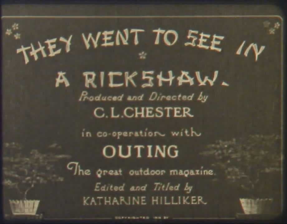 She Went to See in a Rickshaw (1919) film backdrop