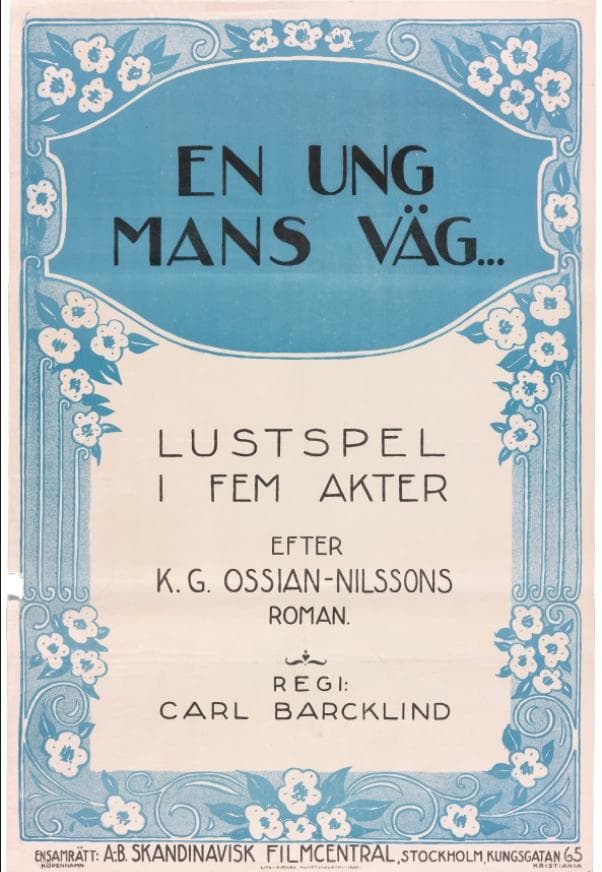 En ung mans väg poster