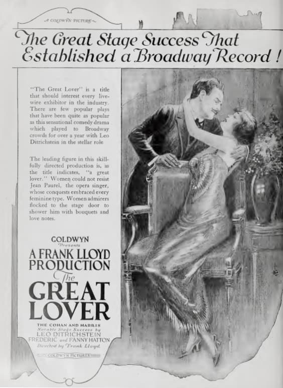 The Great Lover poster – Cult Cinema