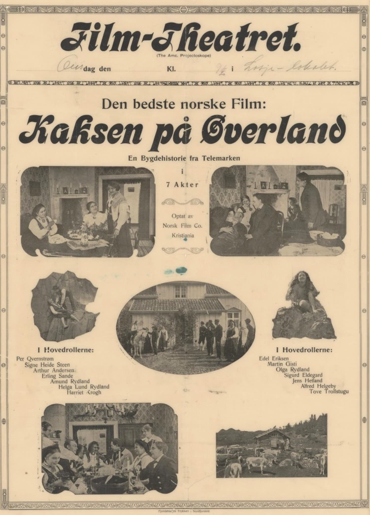 Kaksen på Øverland poster – Cult Cinema