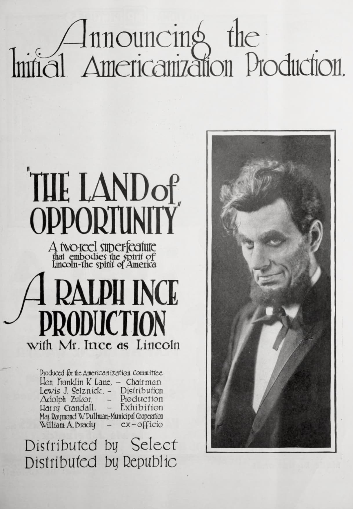 The Land of Opportunity poster – Cult Cinema