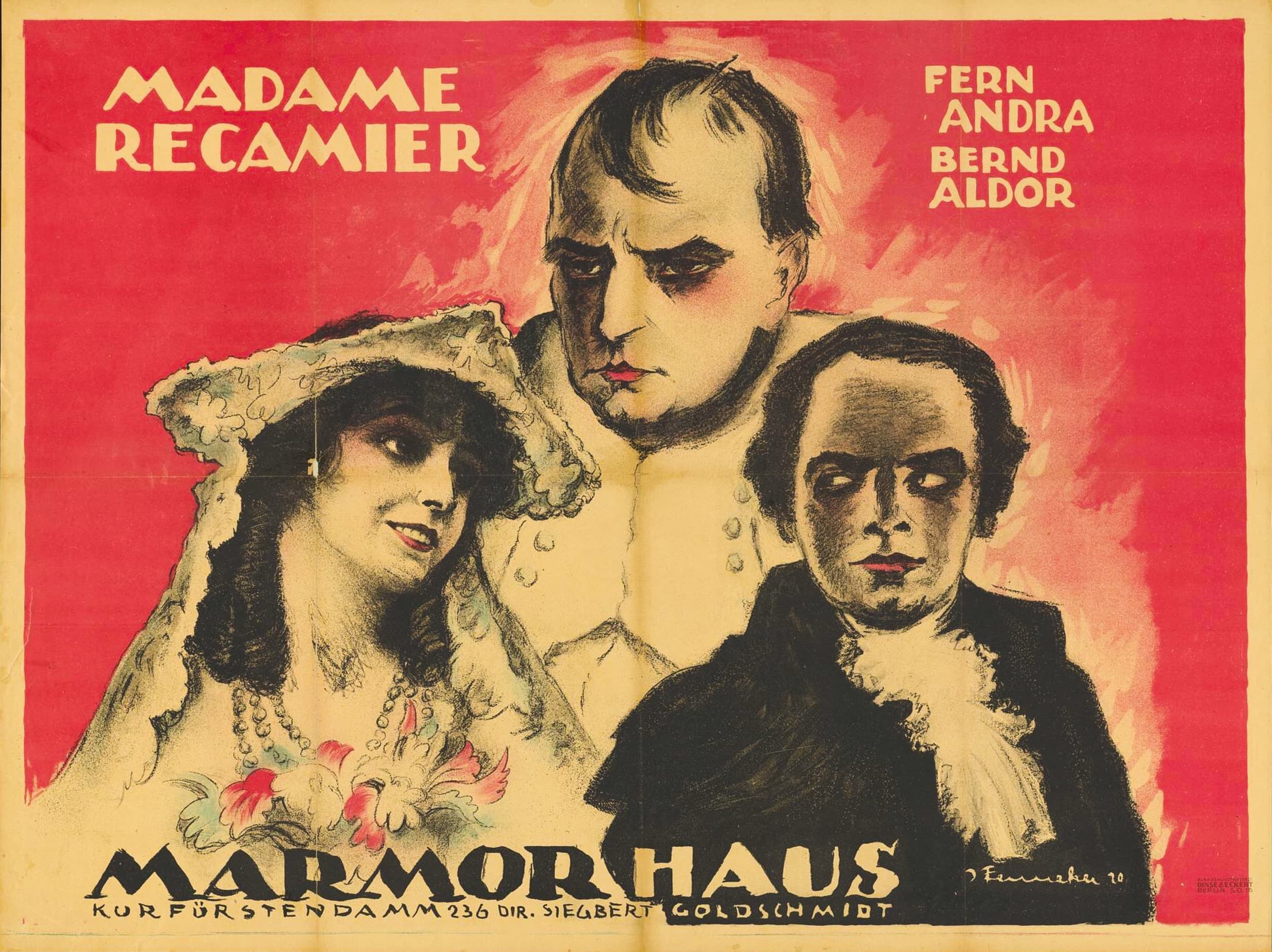 Madame Récamier (1920) film backdrop