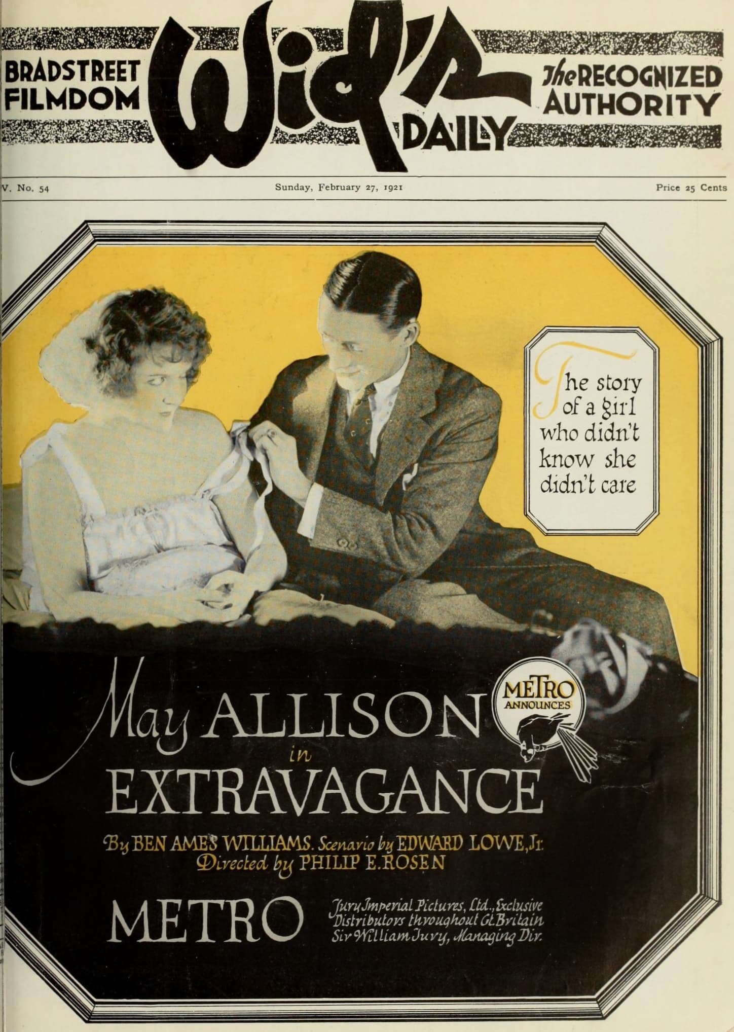 Extravagance (1921) film backdrop