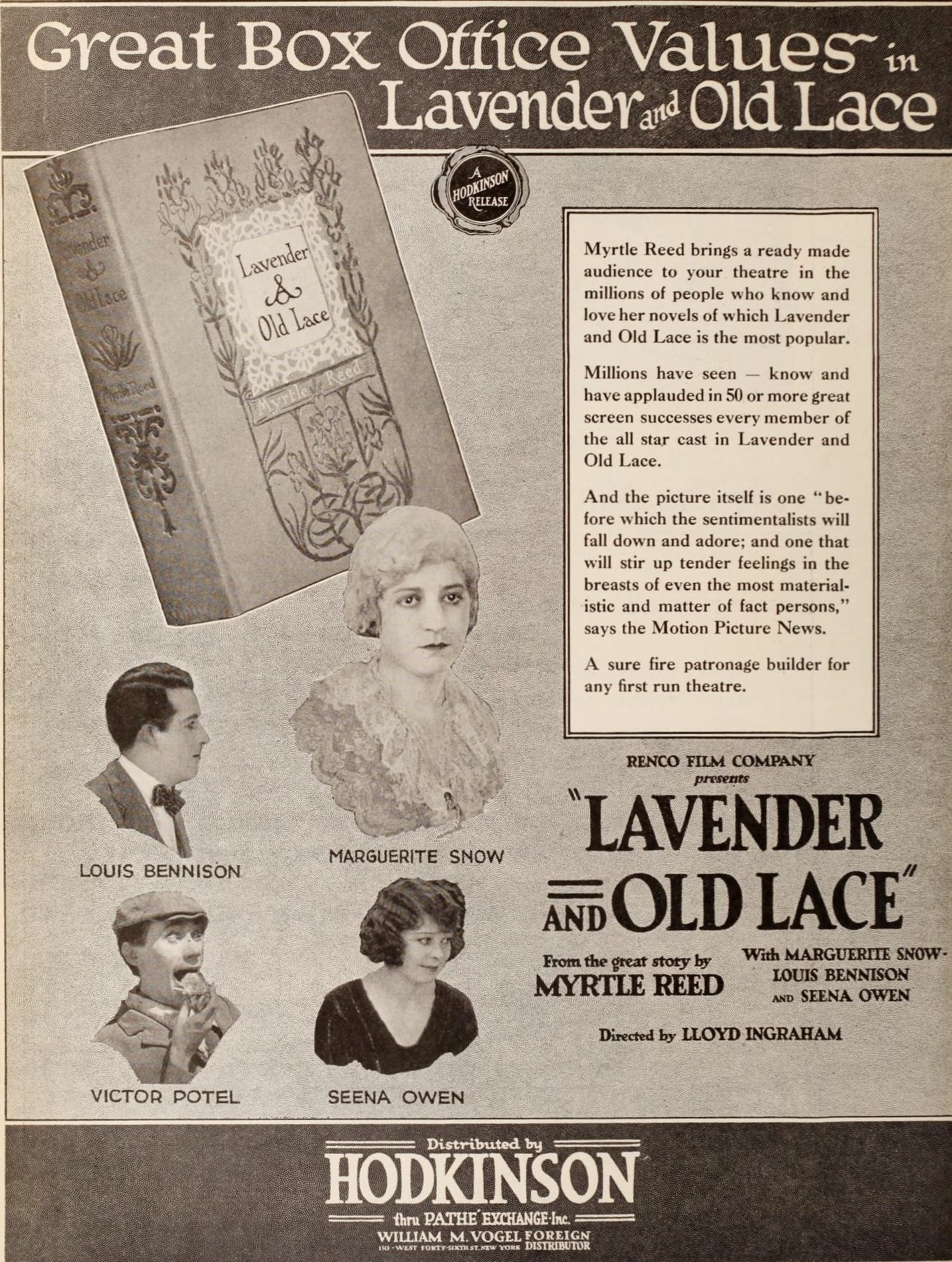 Lavender and Old Lace poster – Cult Cinema