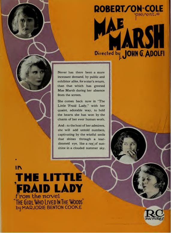 The Little 'Fraid Lady poster – Cult Cinema