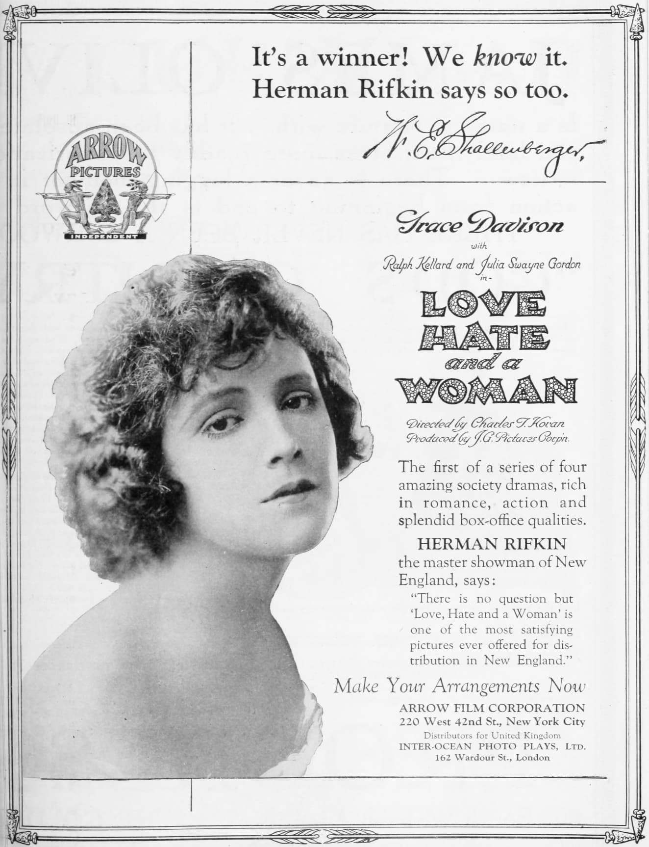 Love, Hate and a Woman poster