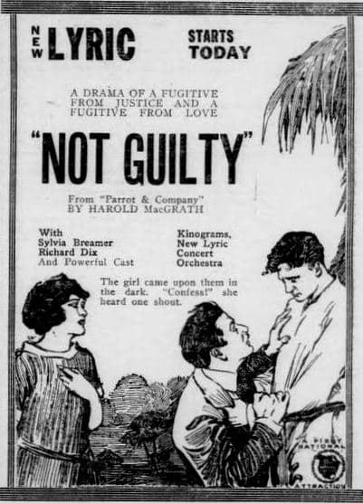 Not Guilty poster – Cult Cinema
