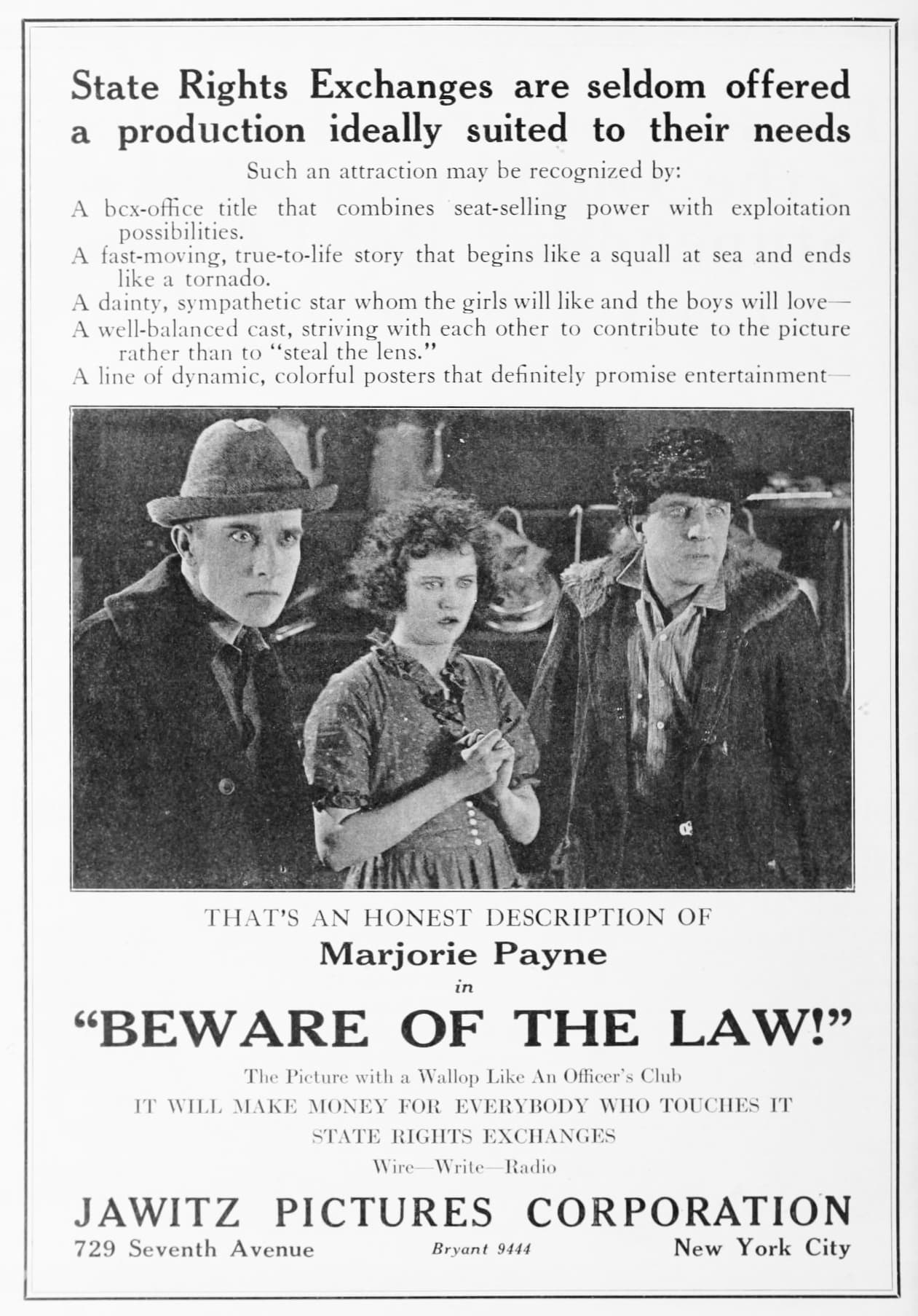 Beware of the Law poster