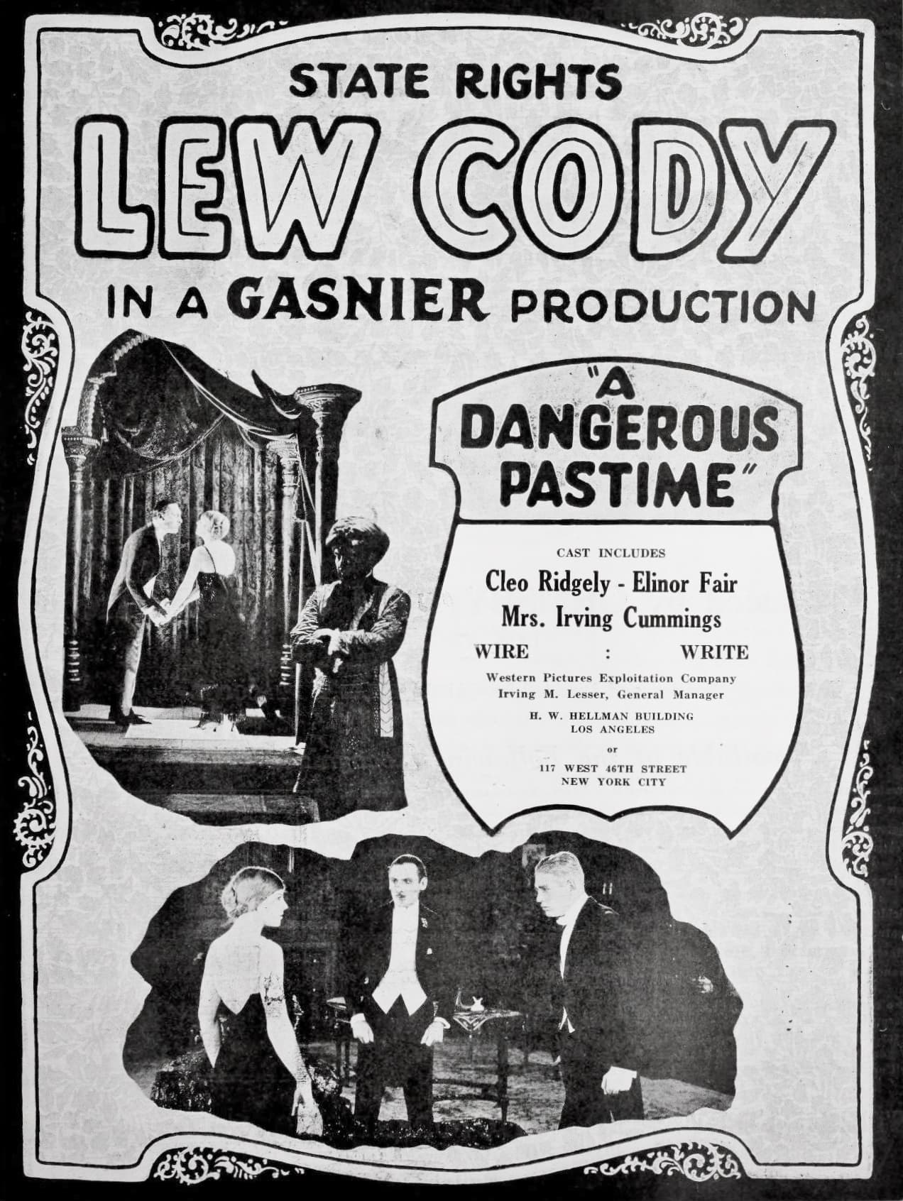 Dangerous Pastime poster