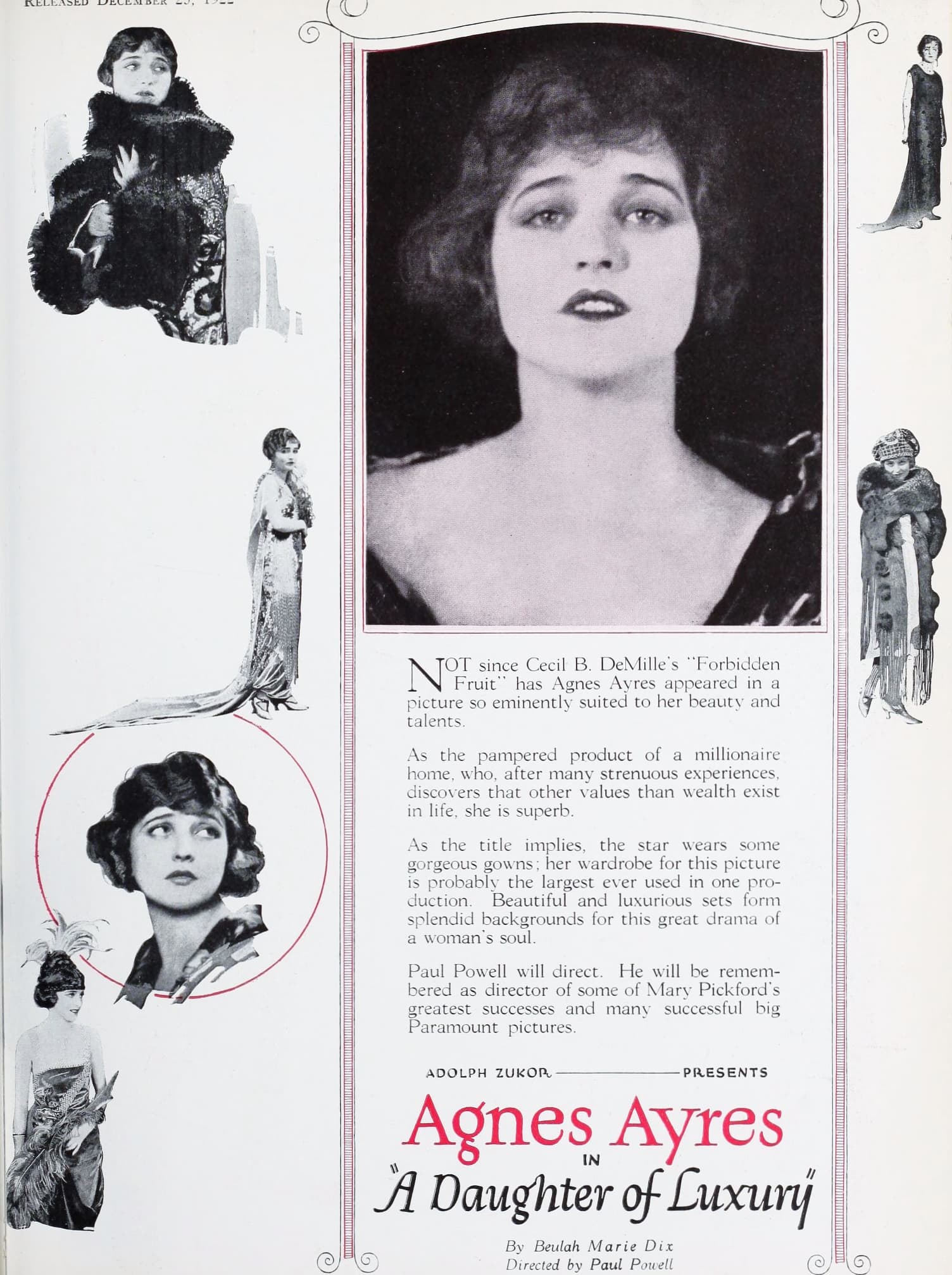 A Daughter of Luxury (1922) film backdrop