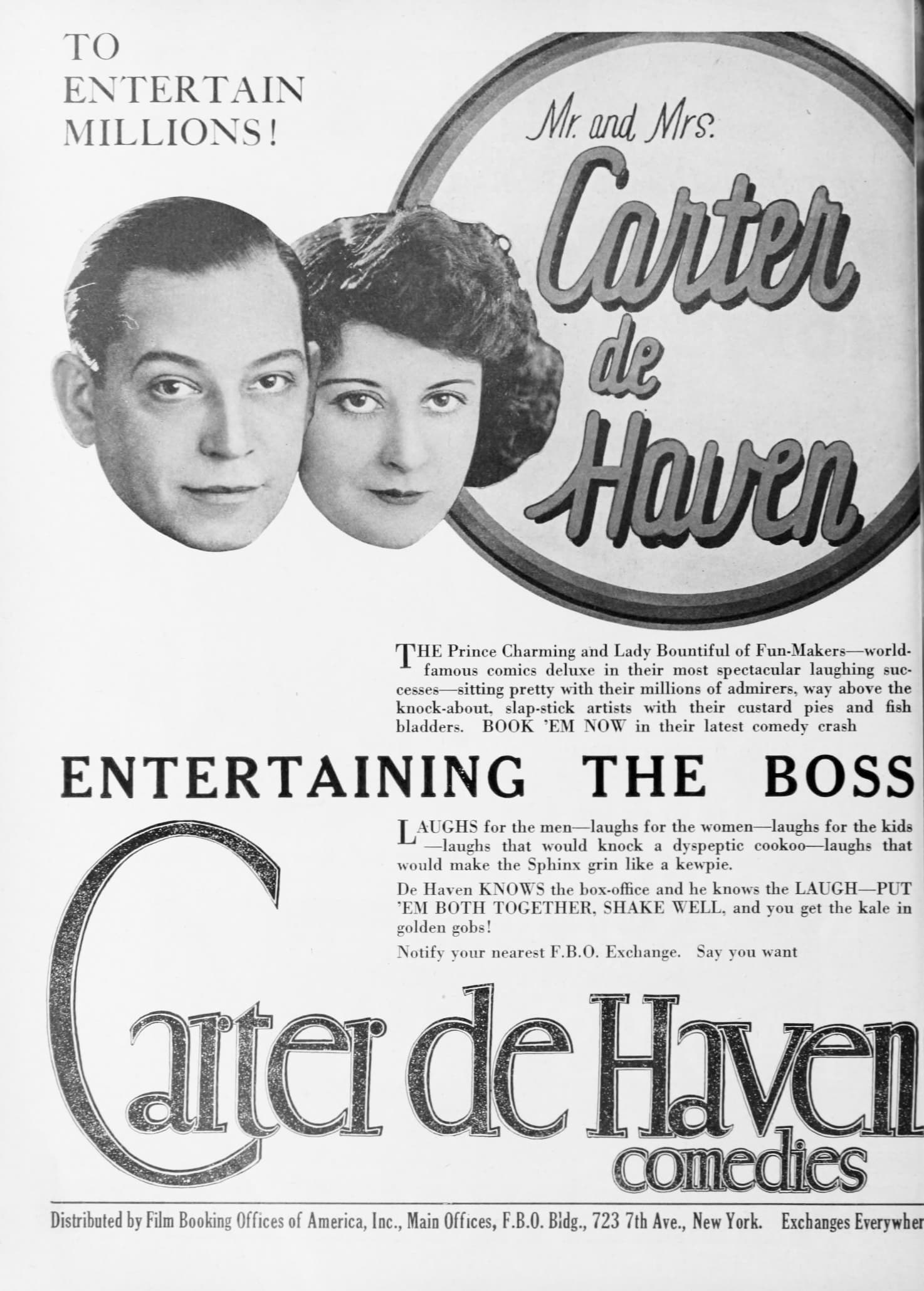 Entertaining the Boss poster