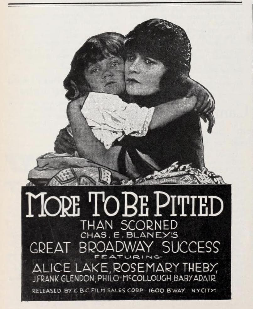 More to Be Pitied Than Scorned poster