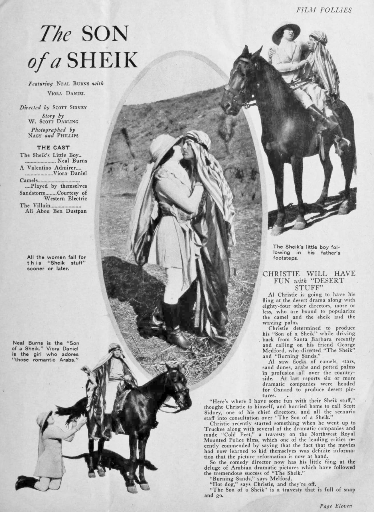 The Son of a Sheik (1922) film backdrop