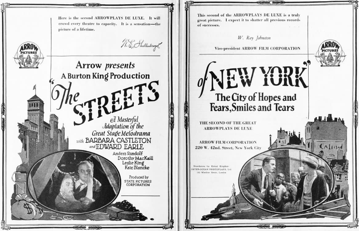The Streets of New York (1922) film backdrop