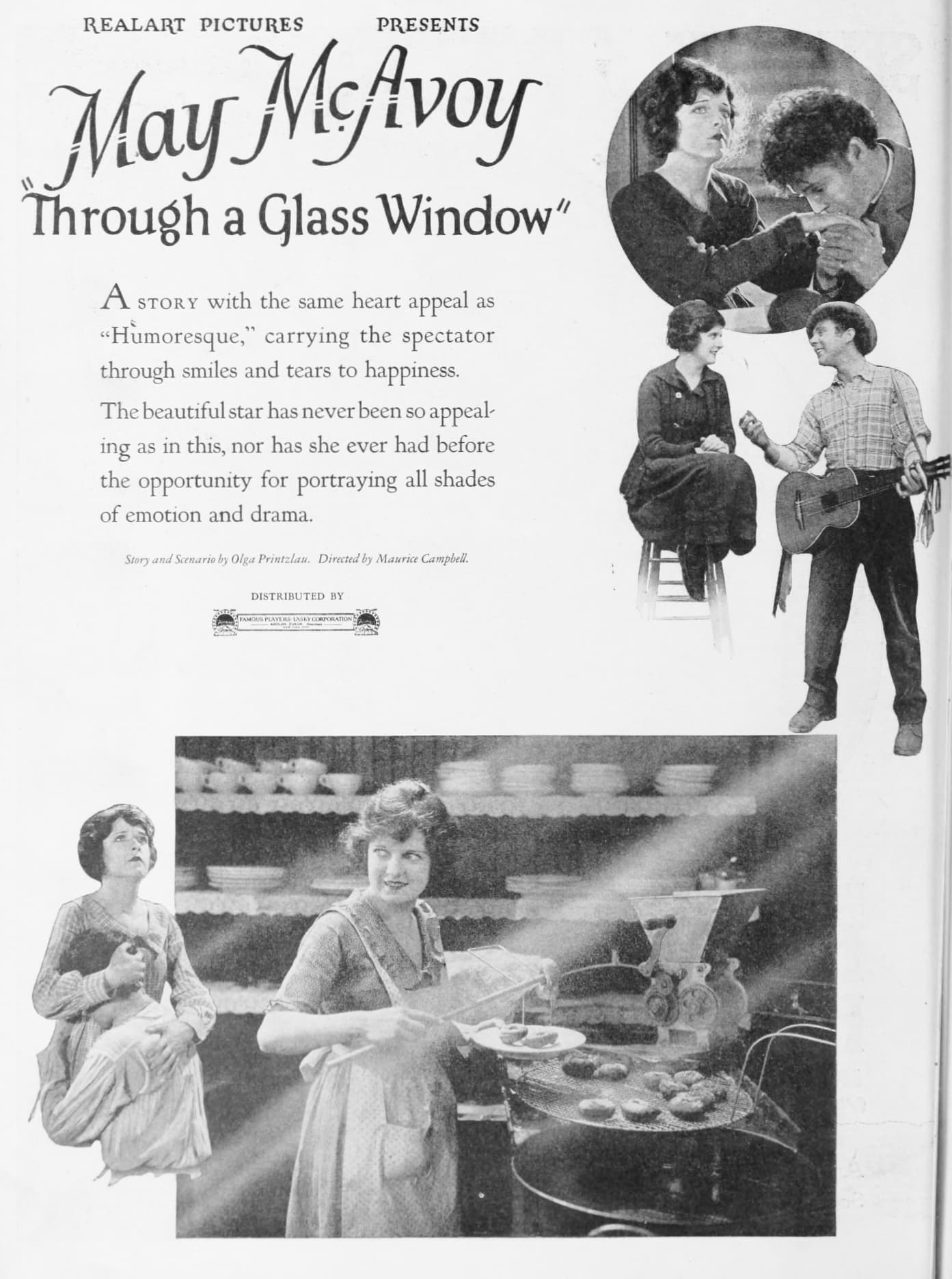 Through a Glass Window (1922) film backdrop