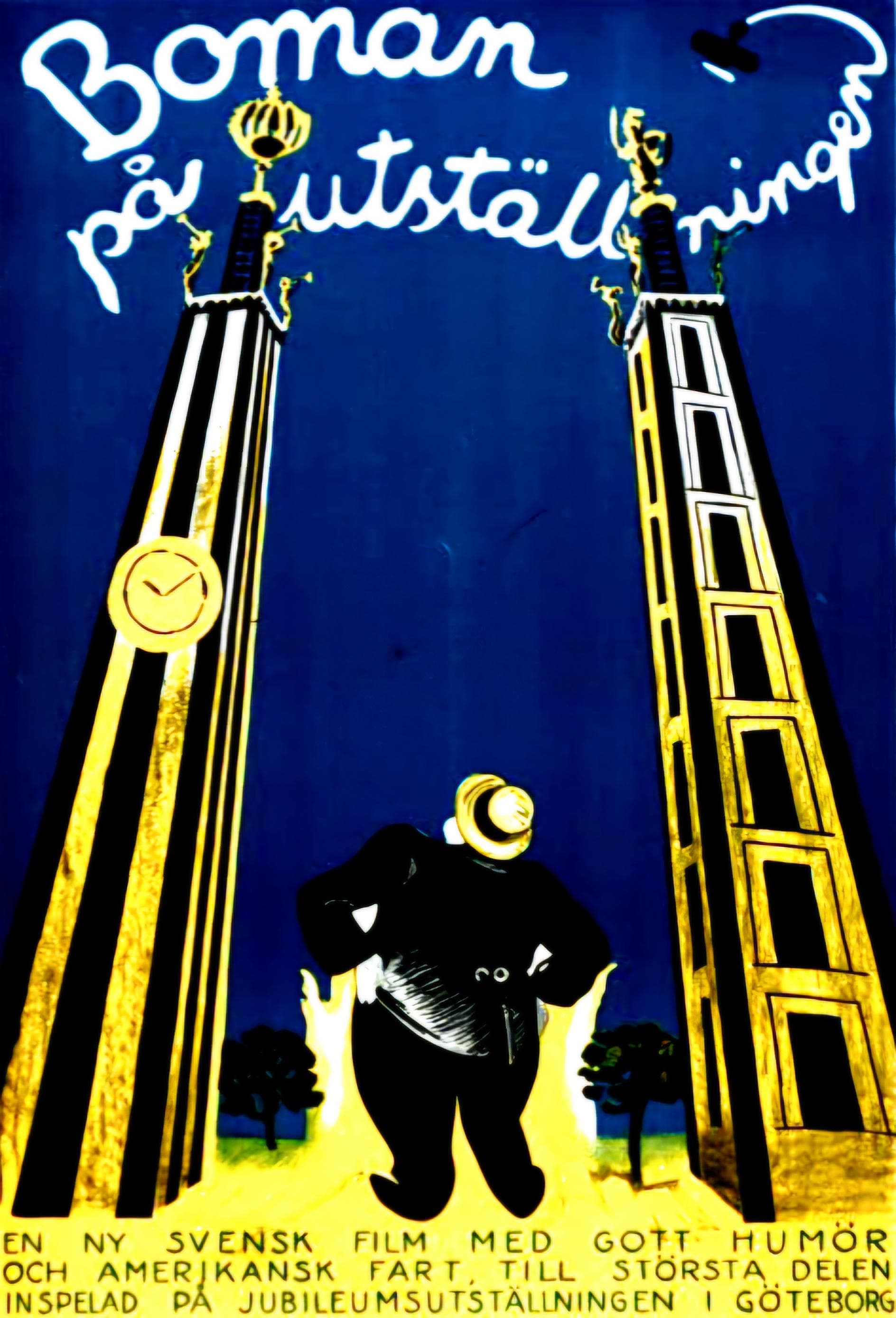 Boman på utställningen