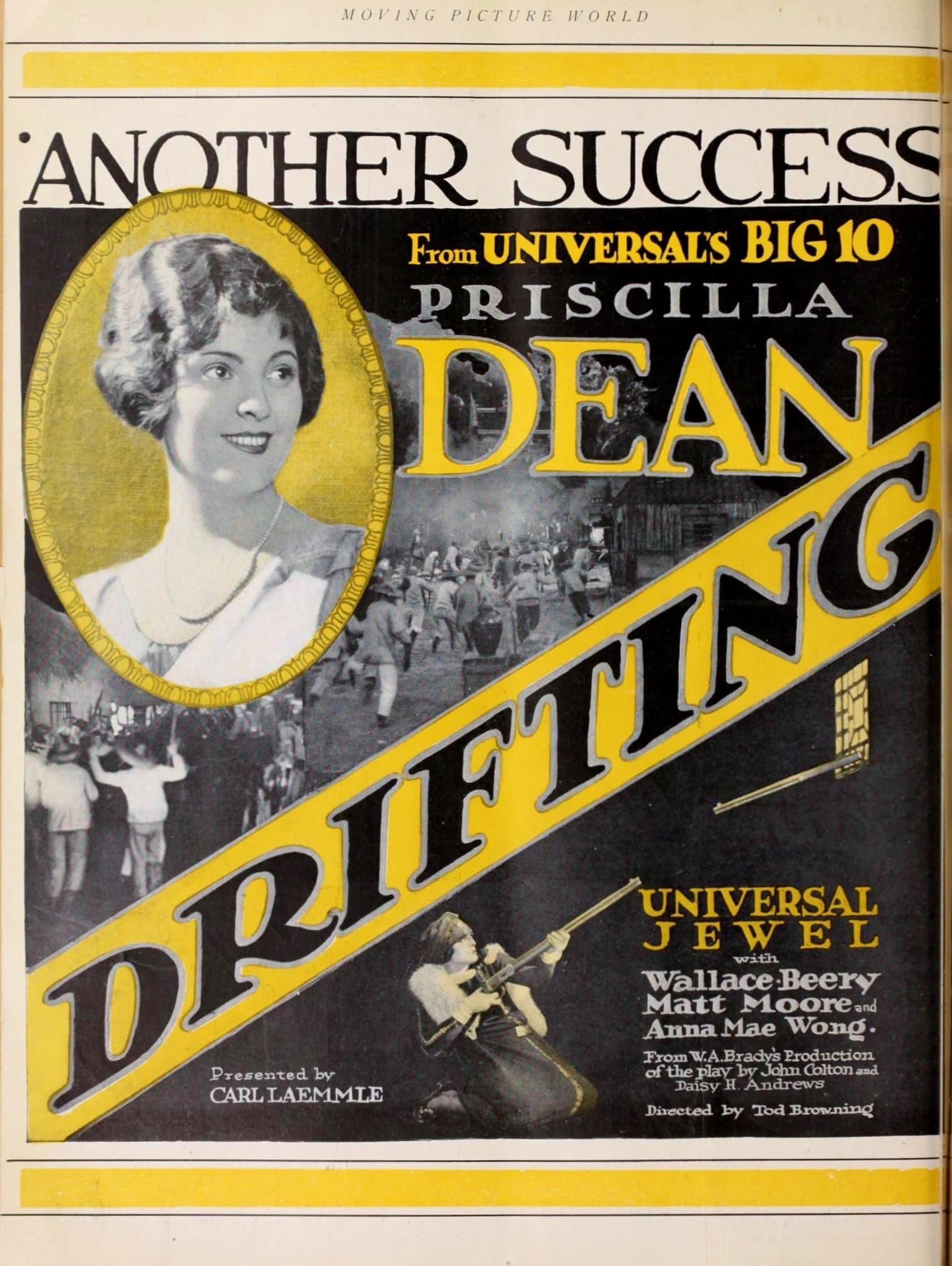 Drifting (1923) film backdrop