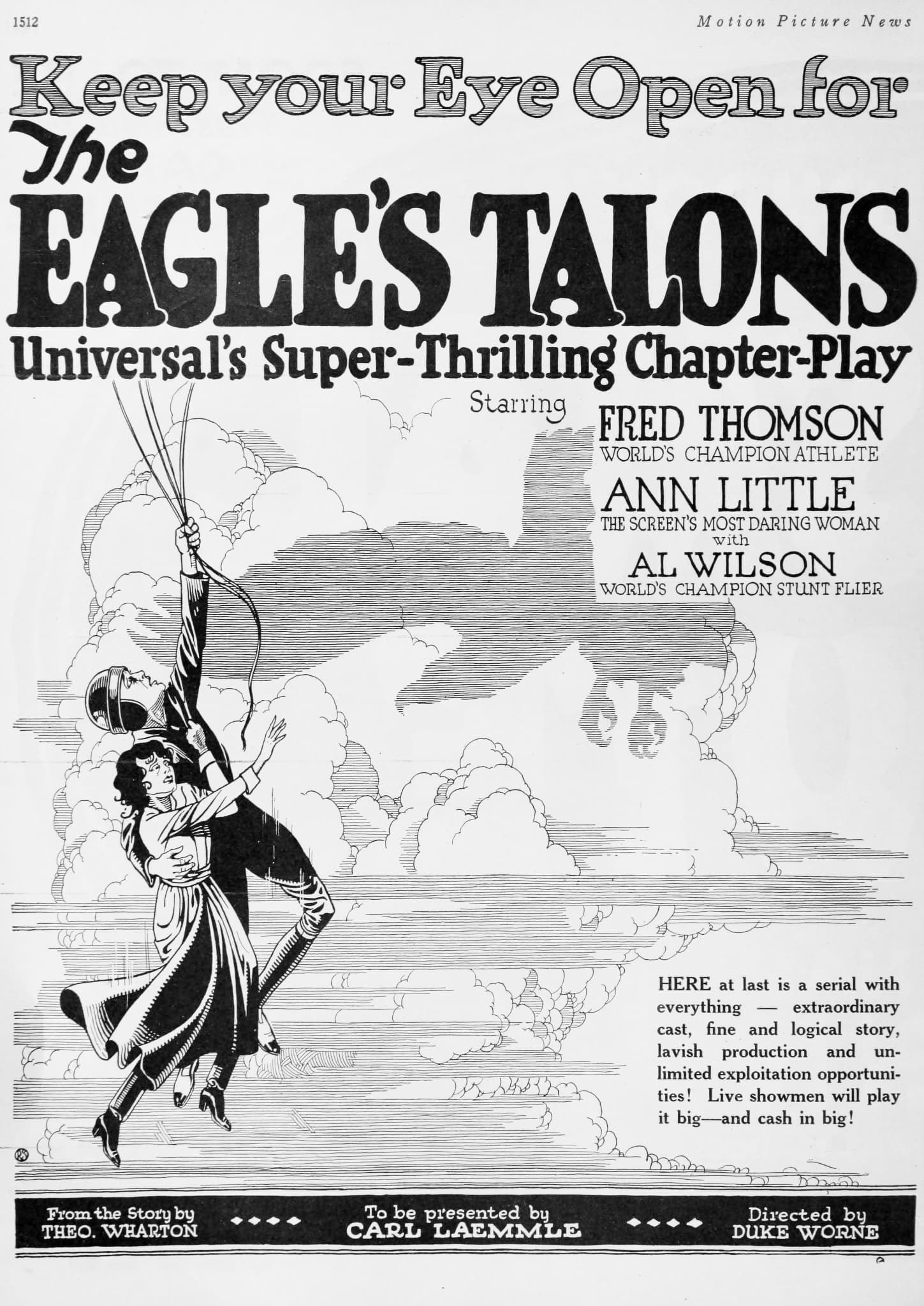 The Eagle's Talons (1923) film backdrop