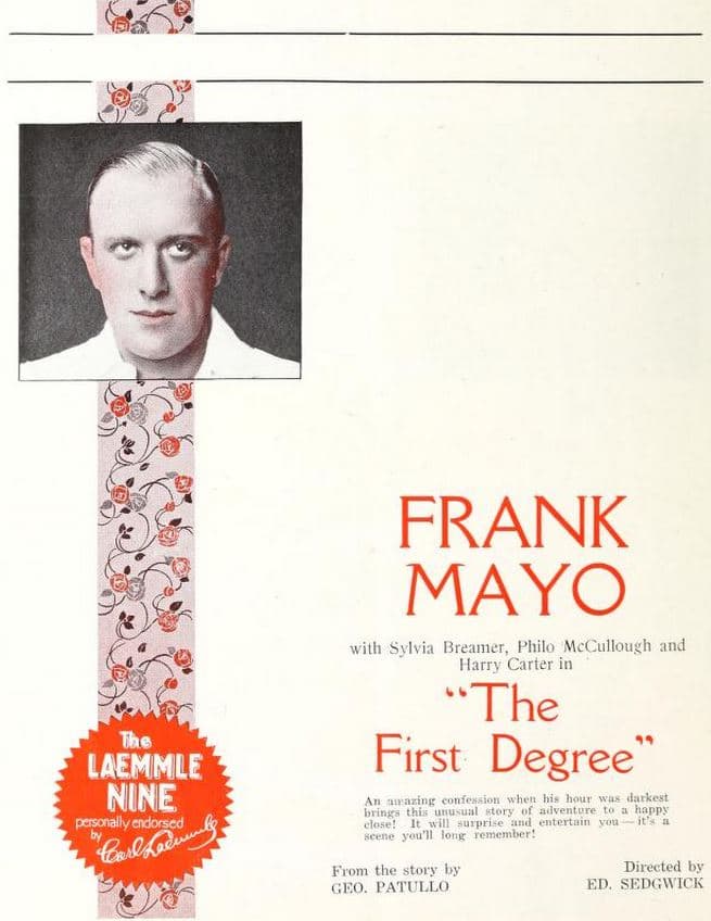 The First Degree poster