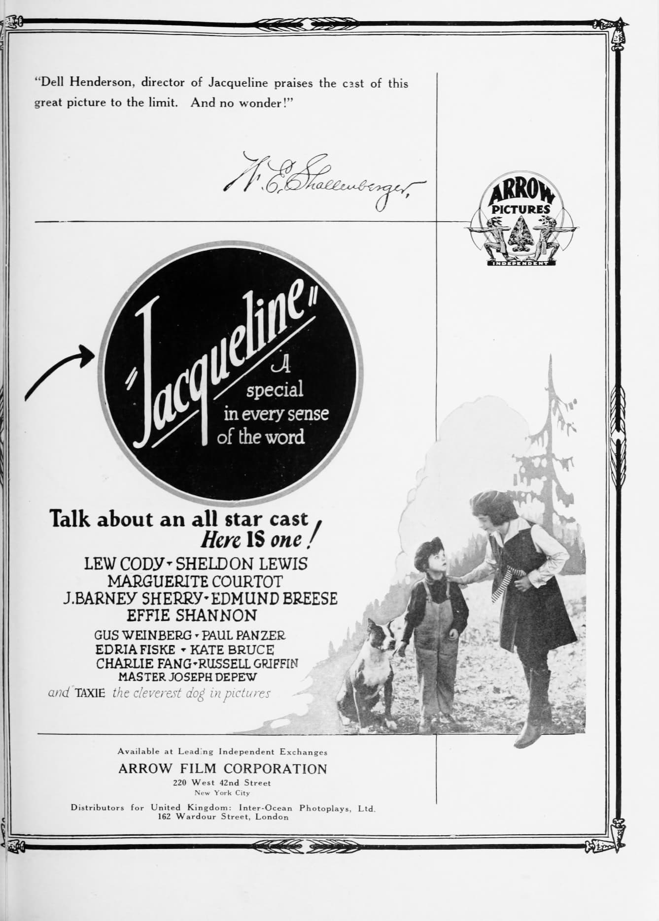 Jacqueline, or Blazing Barriers poster – Cult Cinema