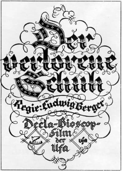 Der verlorene Schuh poster