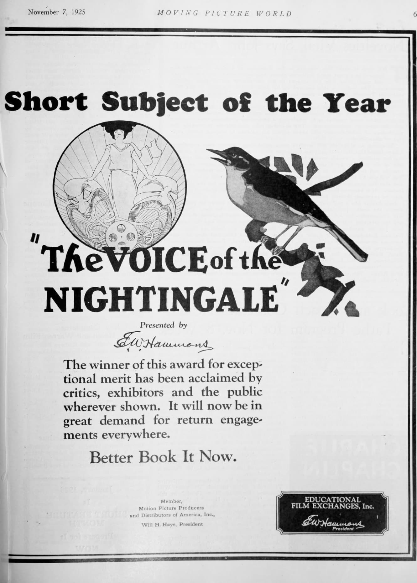 La voix du rossignol poster – Cult Cinema