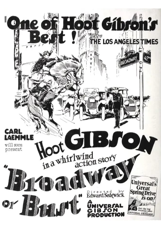Broadway or Bust poster