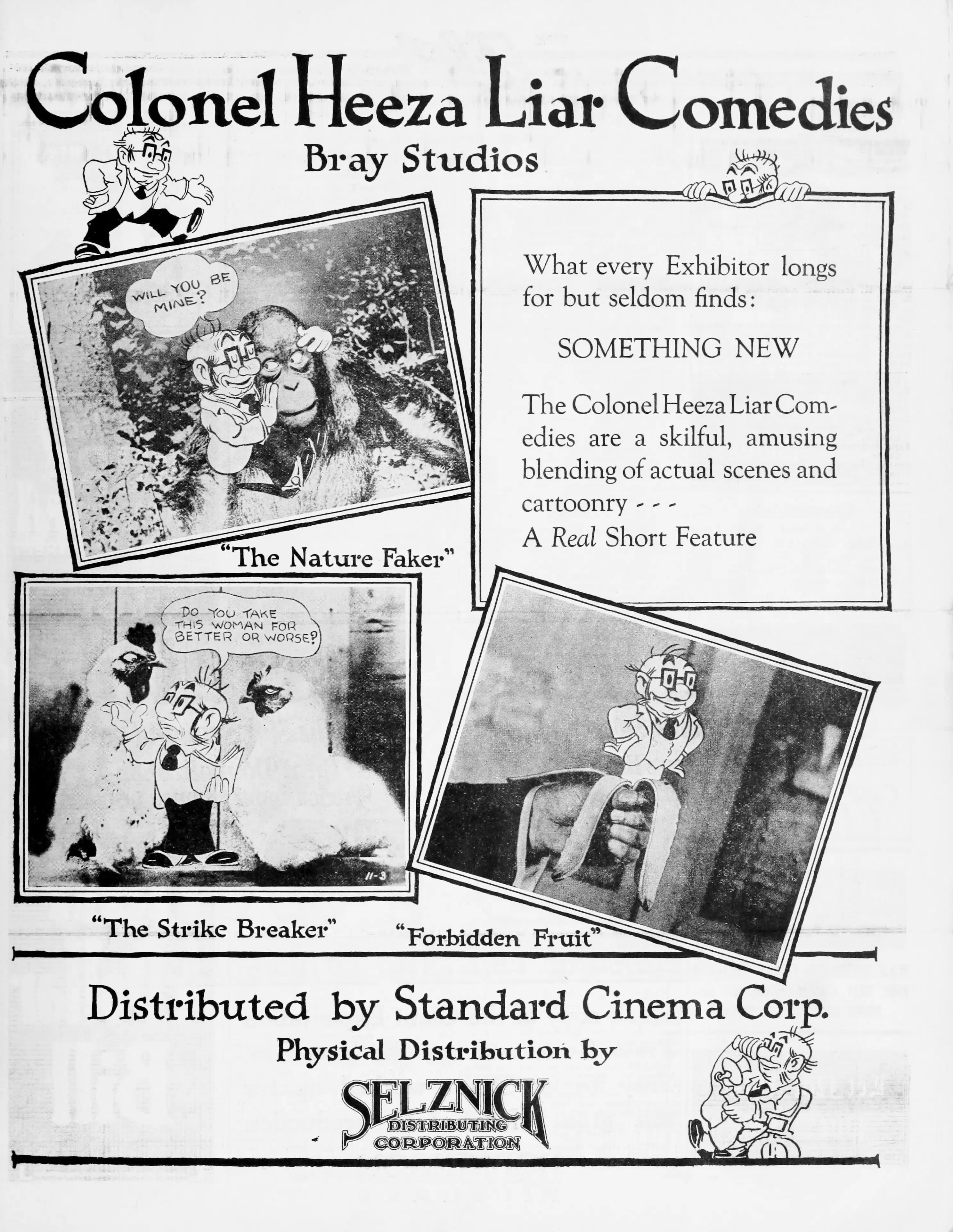 Colonel Heeza Liar, Nature Faker poster – Cult Cinema Archive