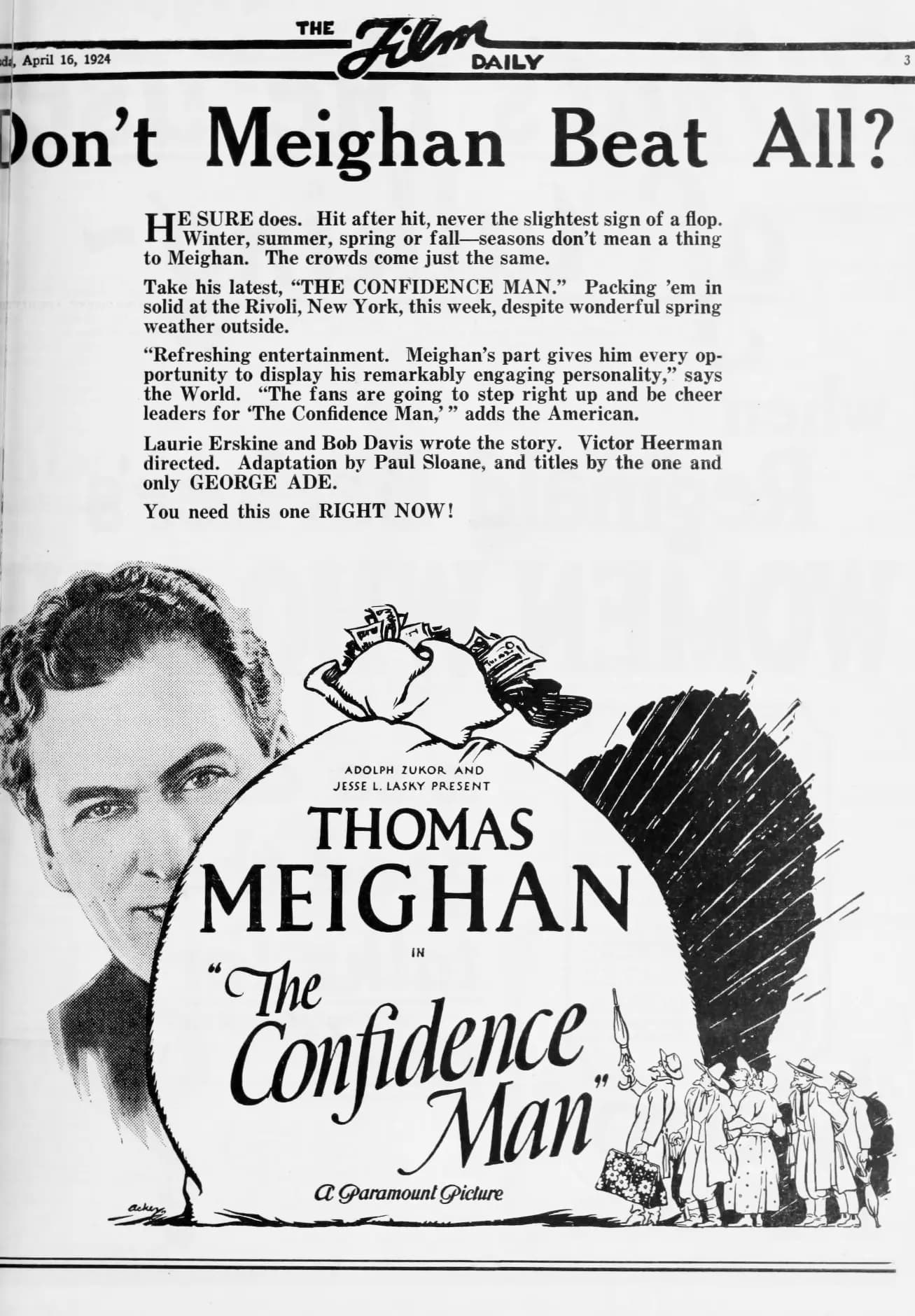 The Confidence Man poster