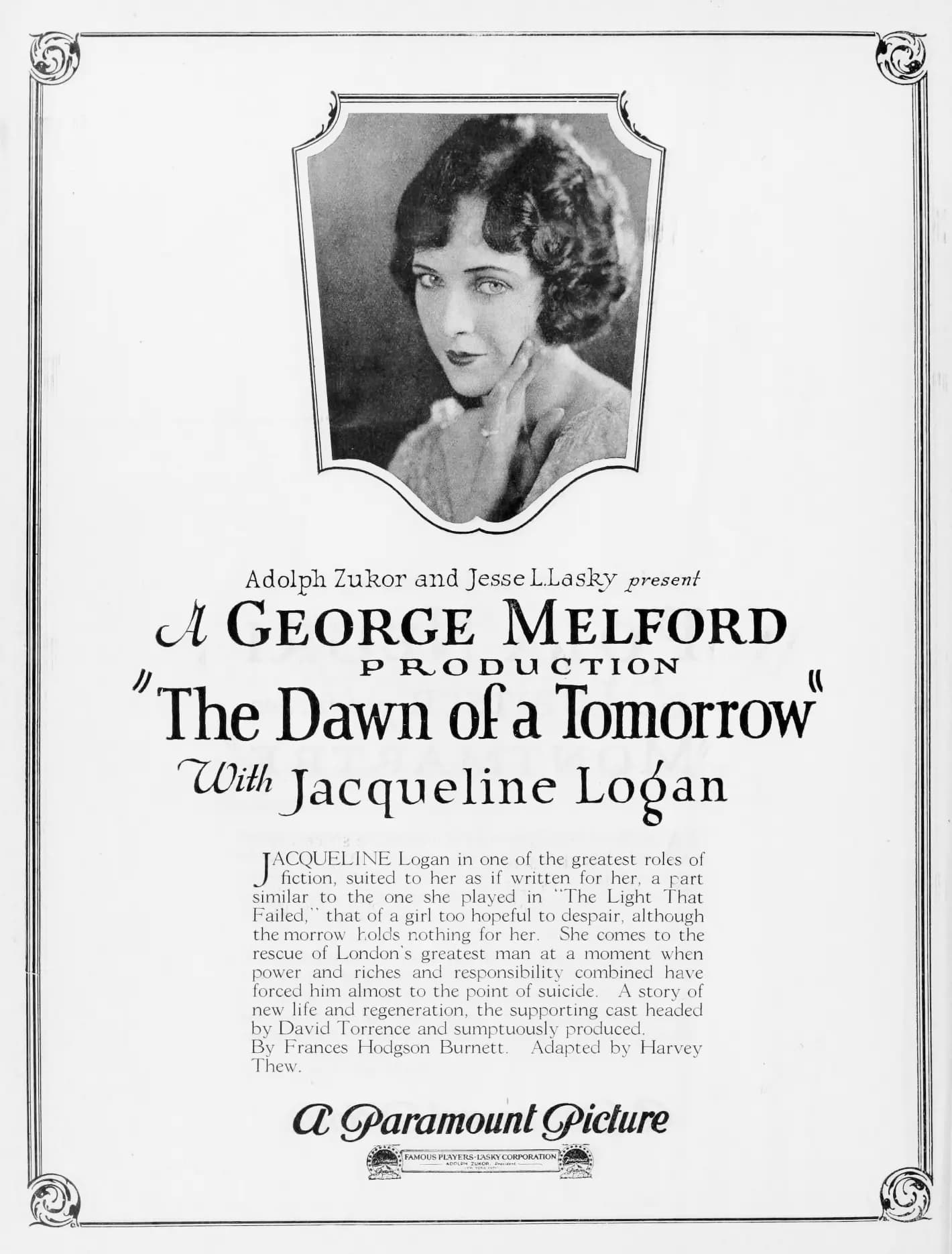 The Dawn of a Tomorrow poster