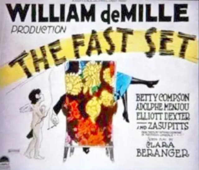 The Fast Set (1924) film backdrop
