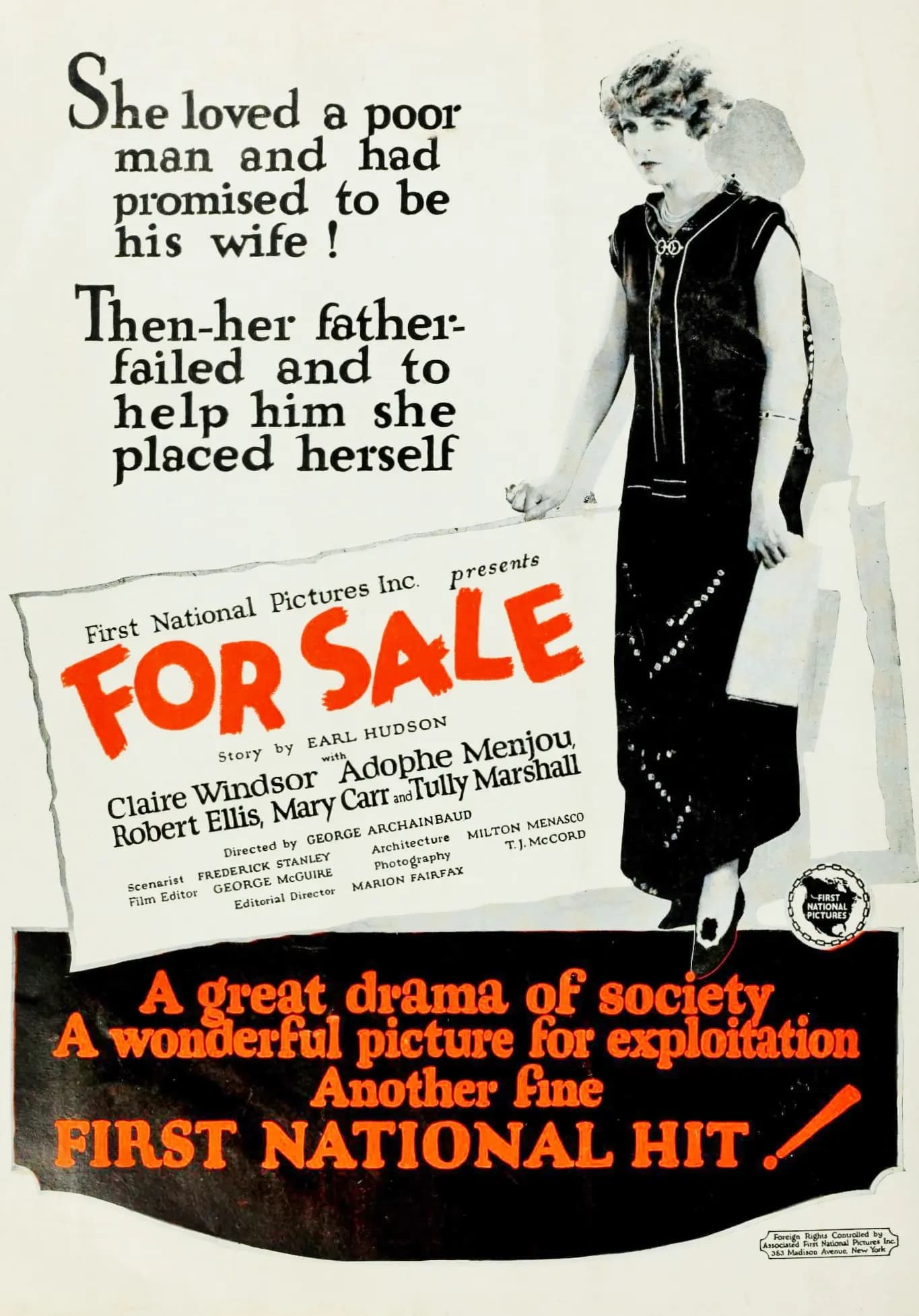 For Sale (1924) film backdrop