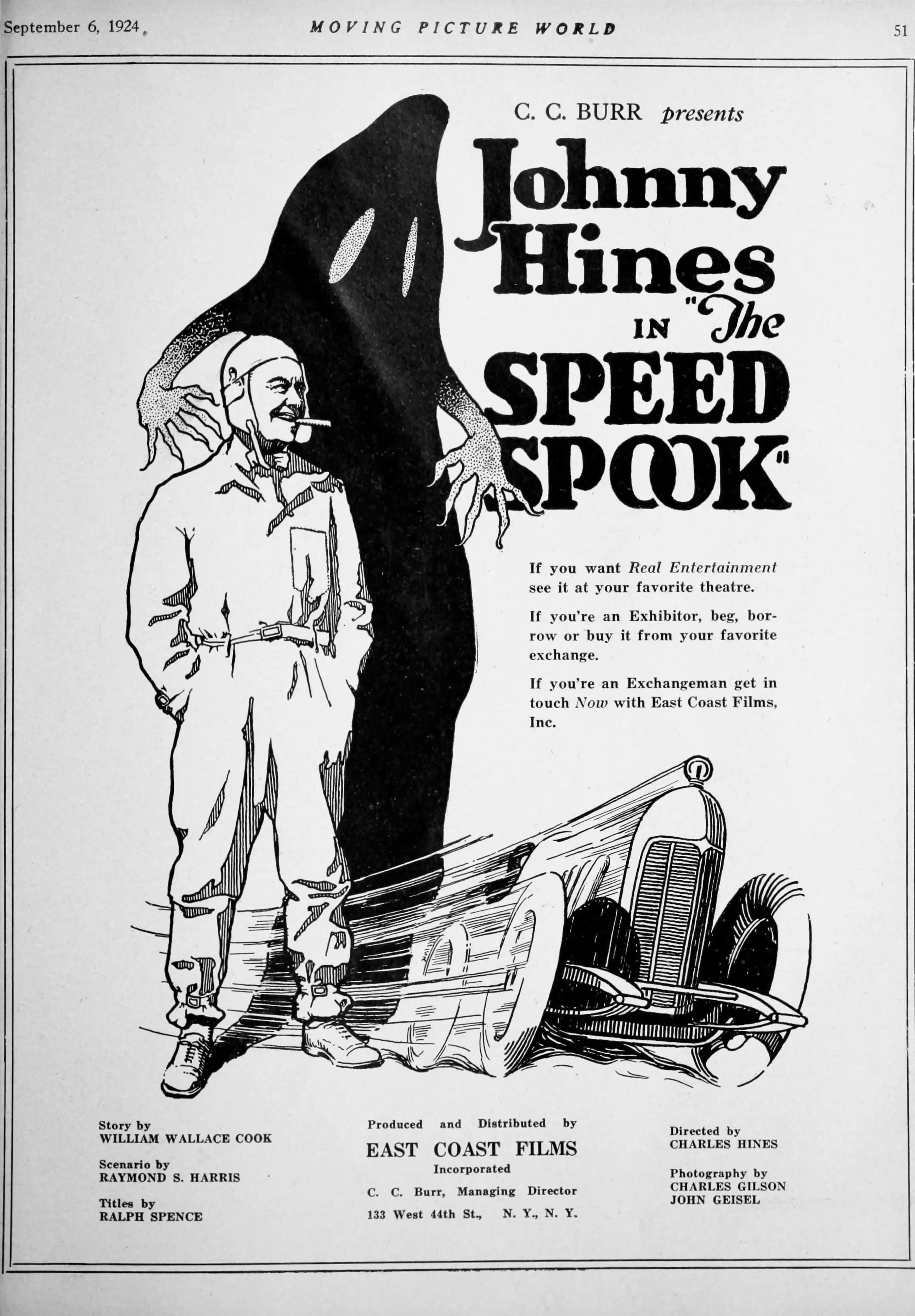 The Speed Spook (1924) film backdrop