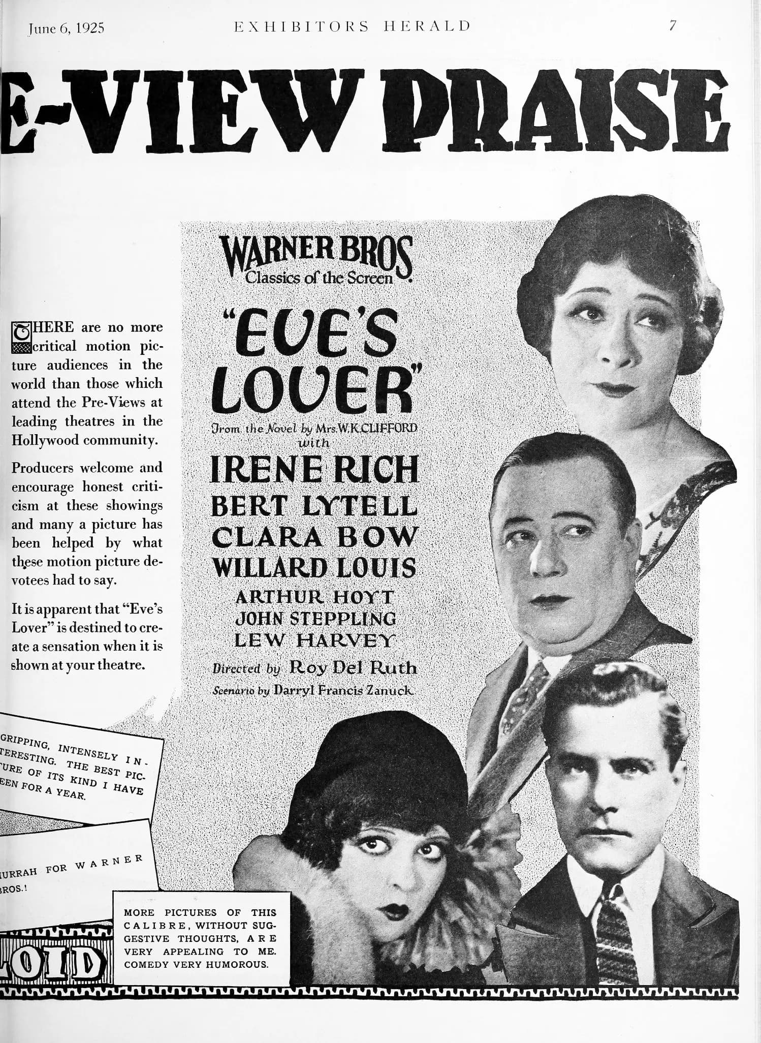 Eve's Lover poster