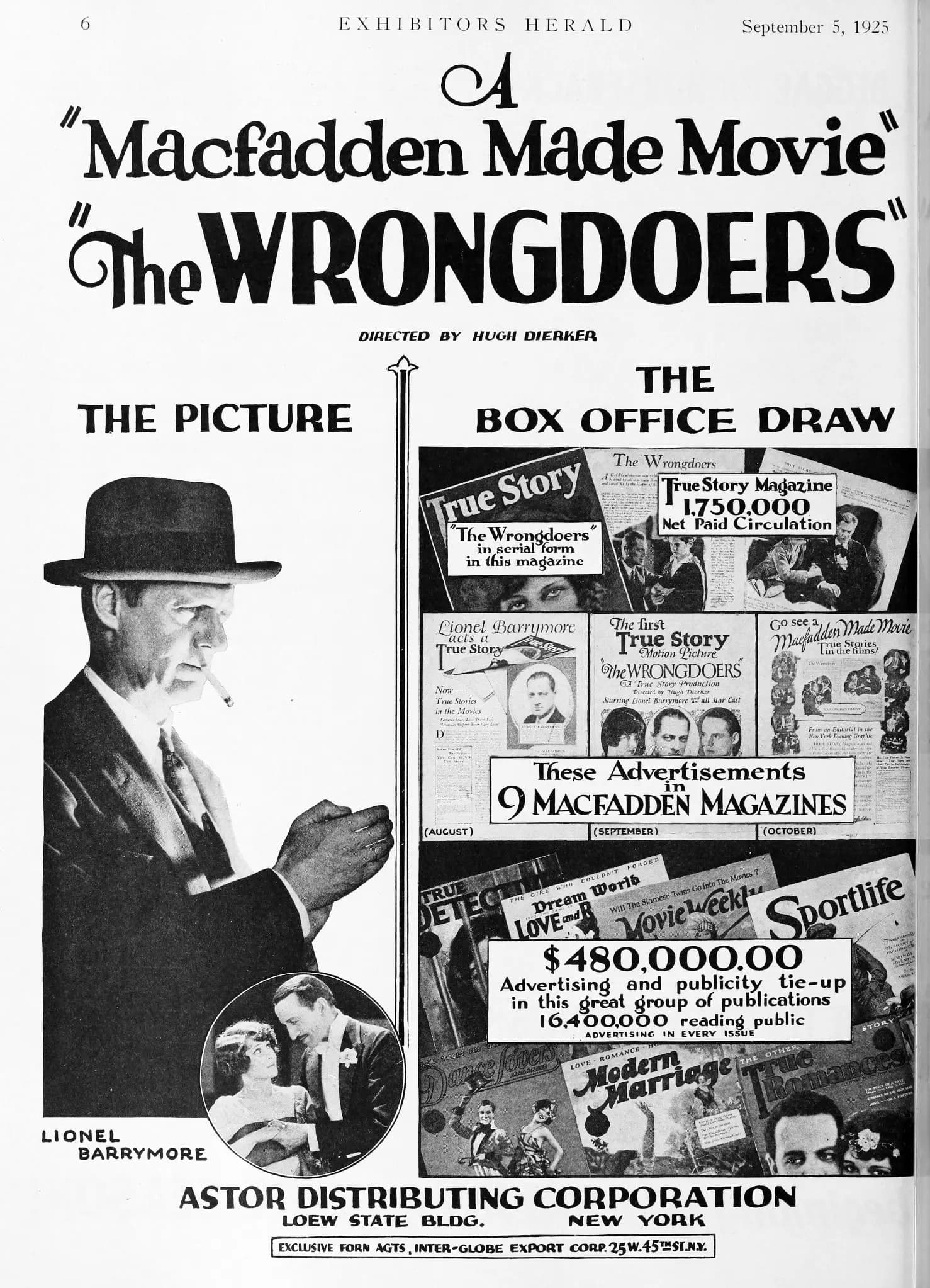 The Wrongdoers (1925) film backdrop