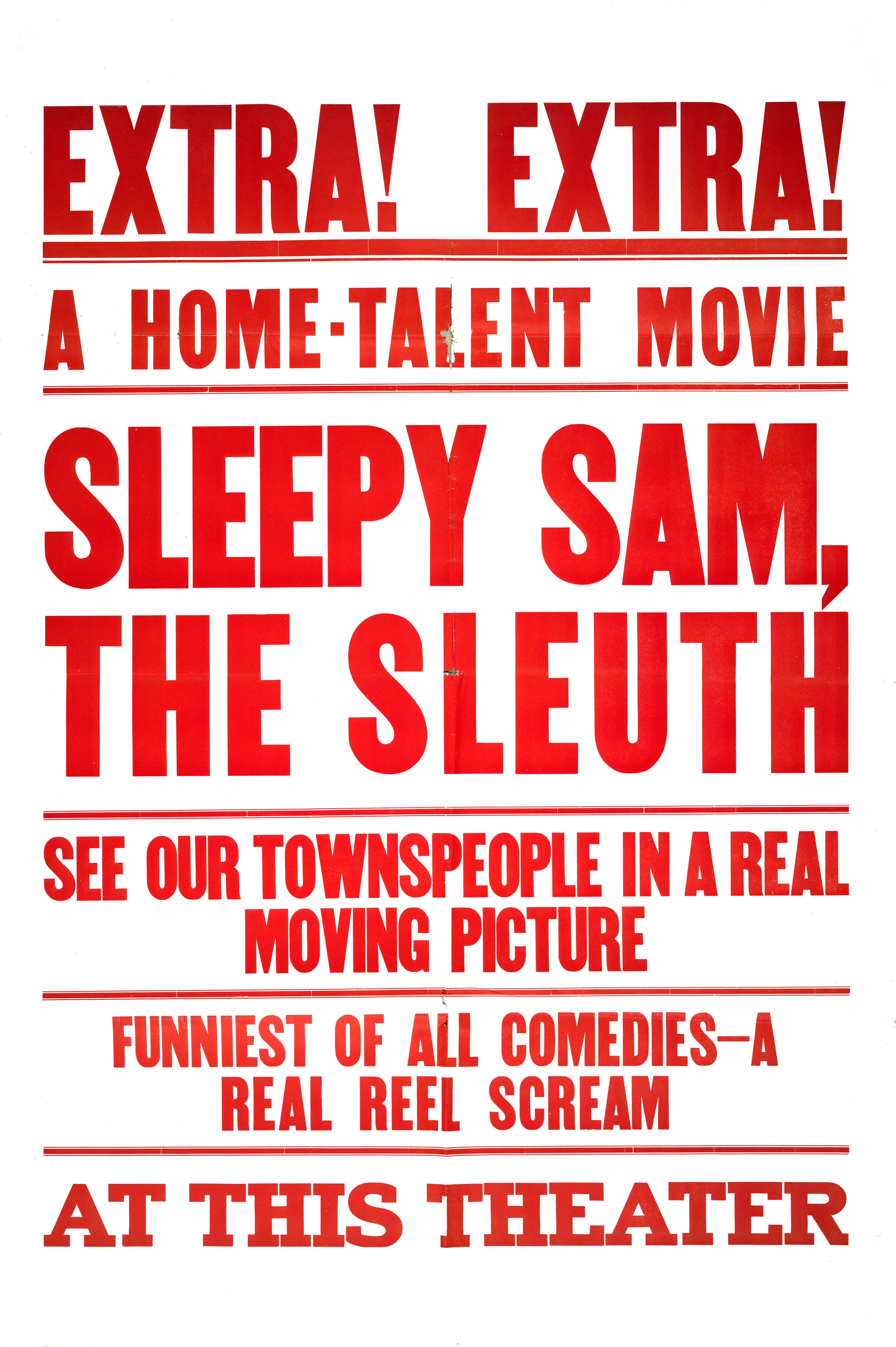 Sleepy Sam, the Sleuth poster – Cult Cinema