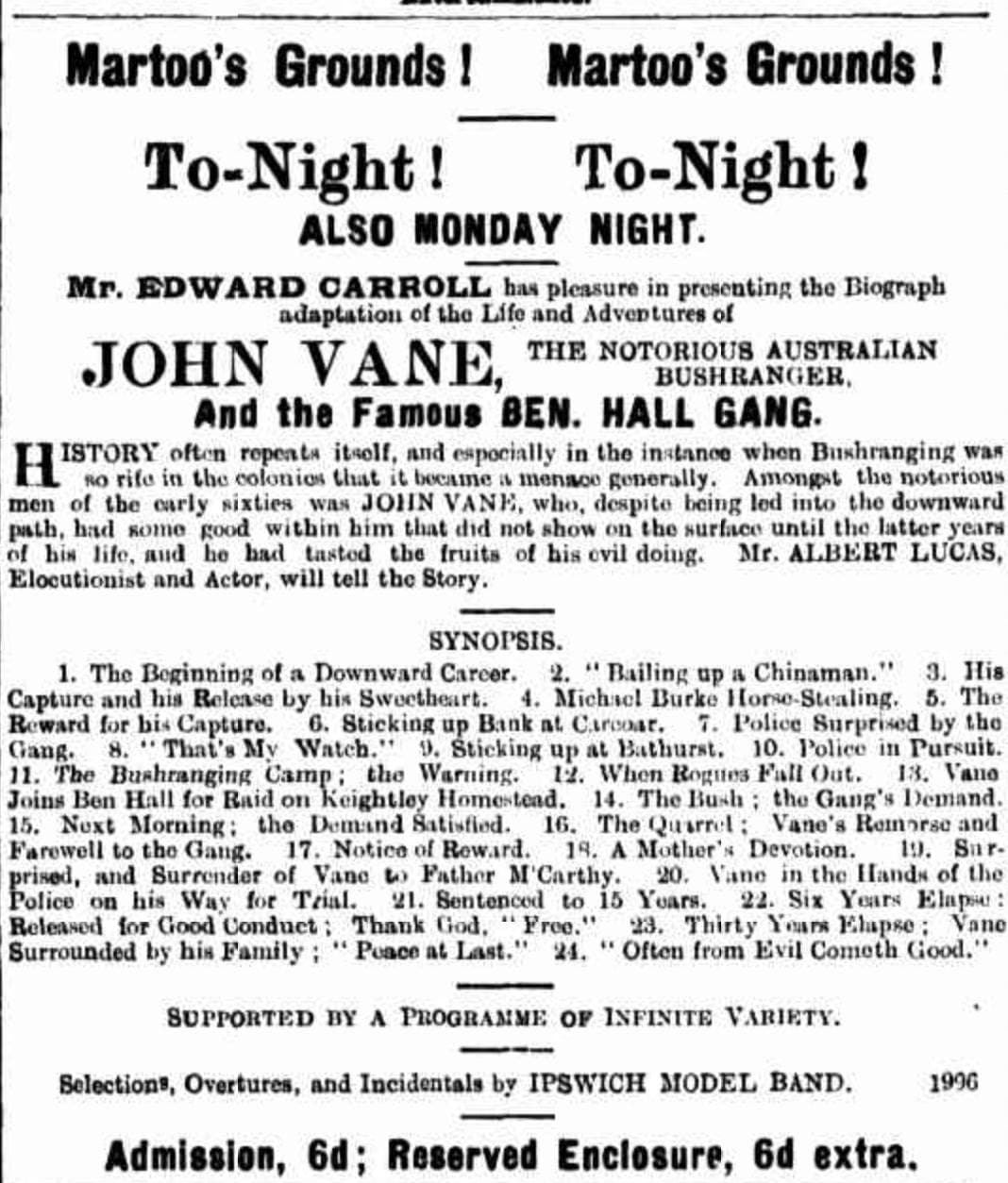 The Life and Adventures of John Vane, the Australian Bushranger