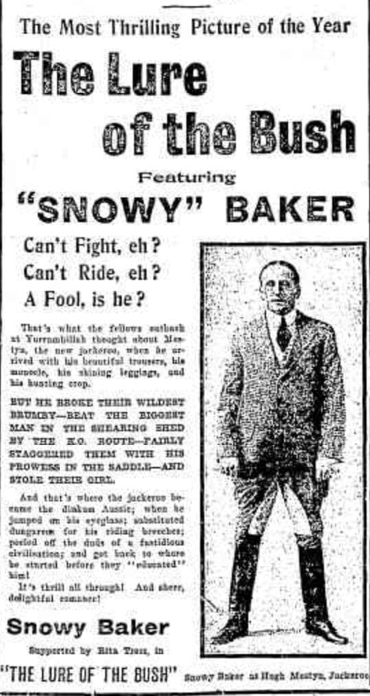 The Lure of the Bush (1918) film backdrop