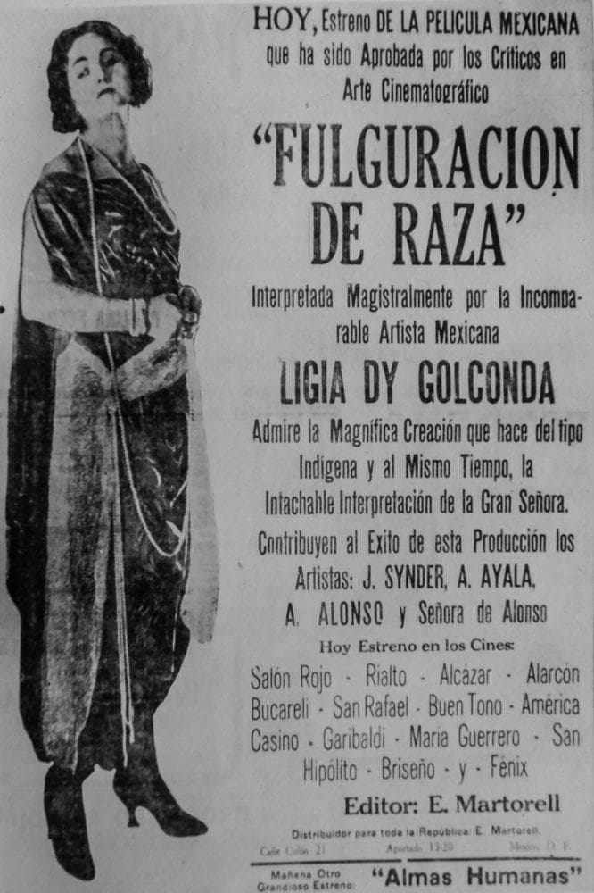 Fulguración de raza (1922) film backdrop