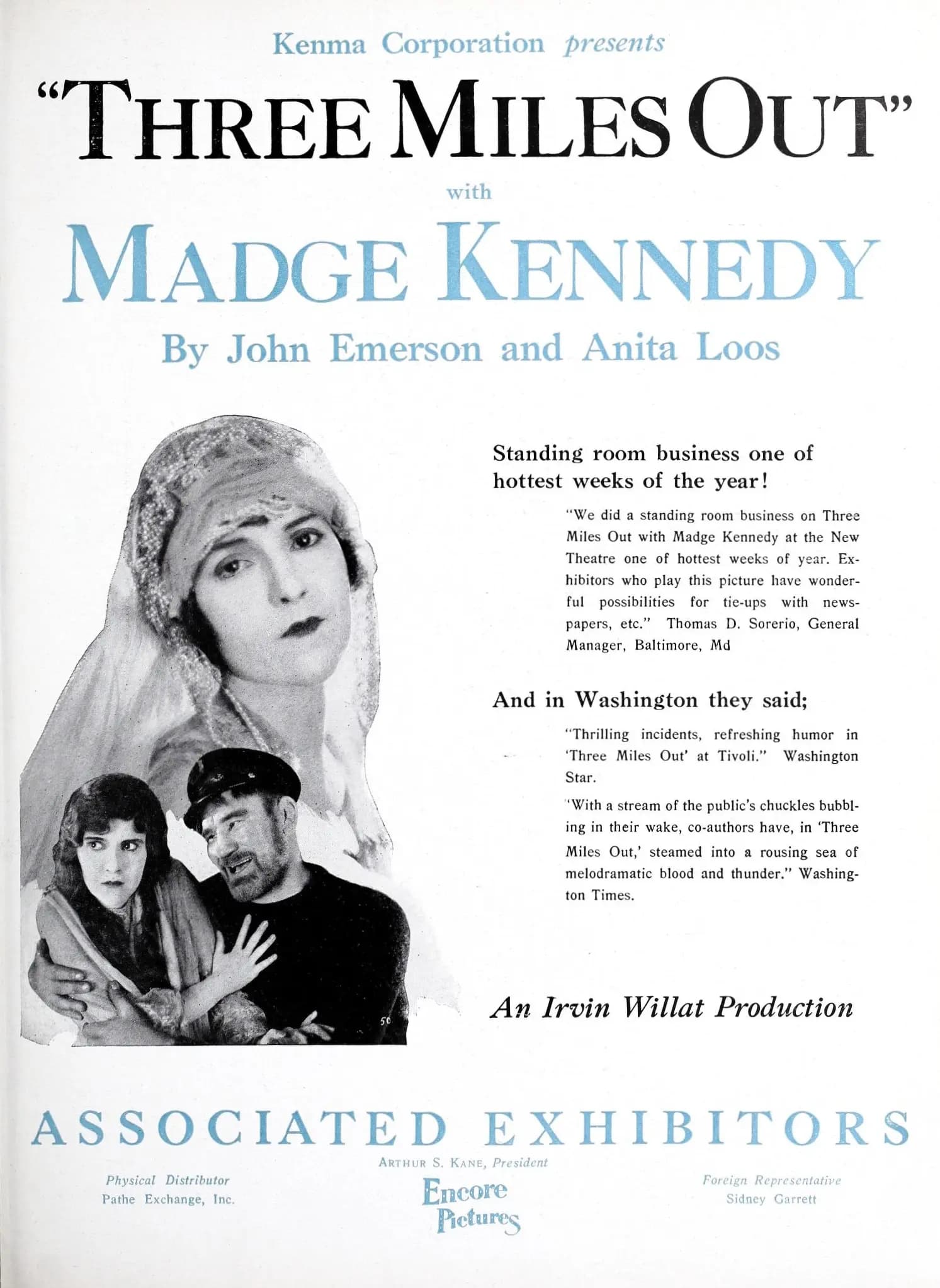 Three Miles Out poster