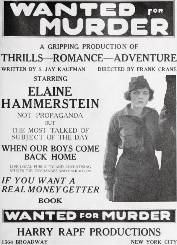 Wanted for Murder poster