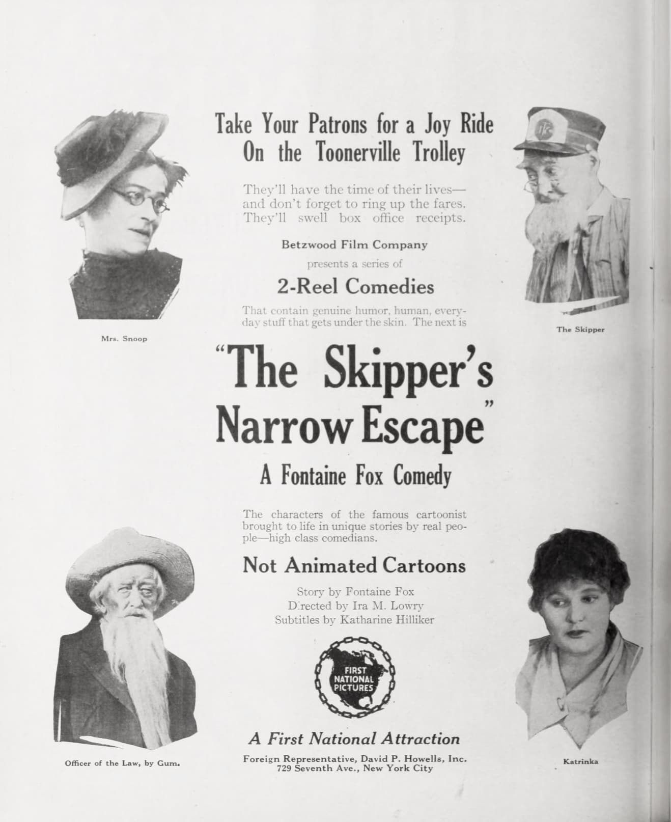 The Skipper's Narrow Escape poster – Cult Cinema