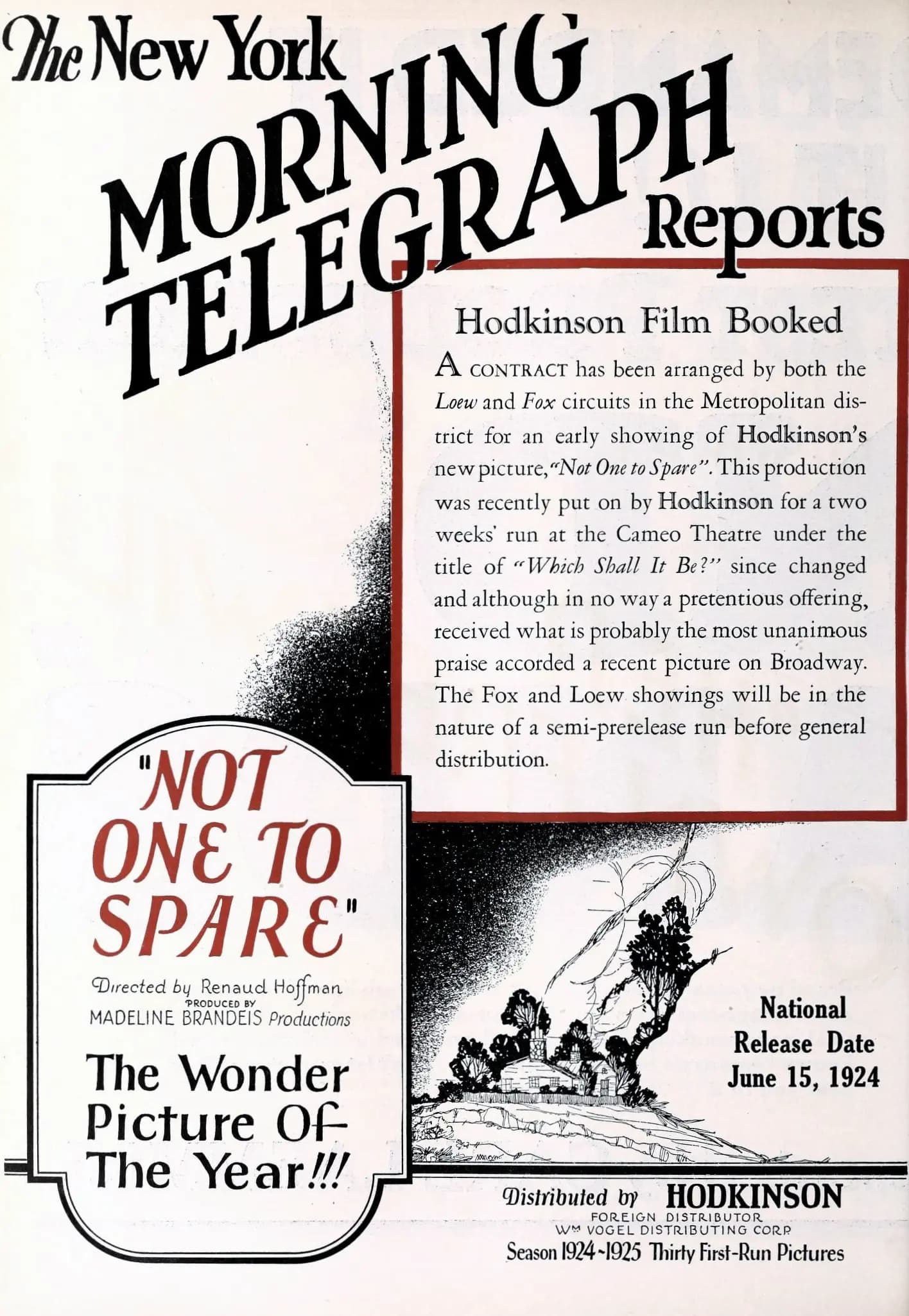 Not One to Spare poster